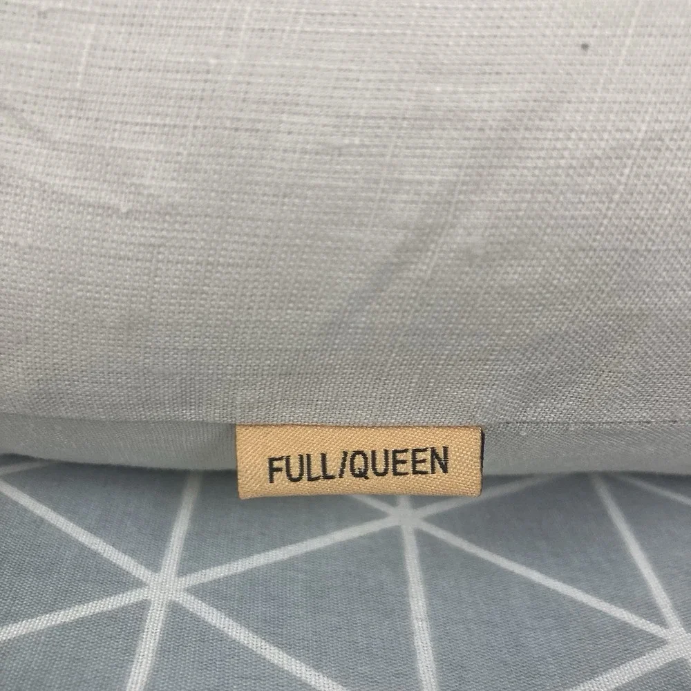 Quince NWT European Linen Duvet Cover Sand Full/Queen Without Sham Set Natural